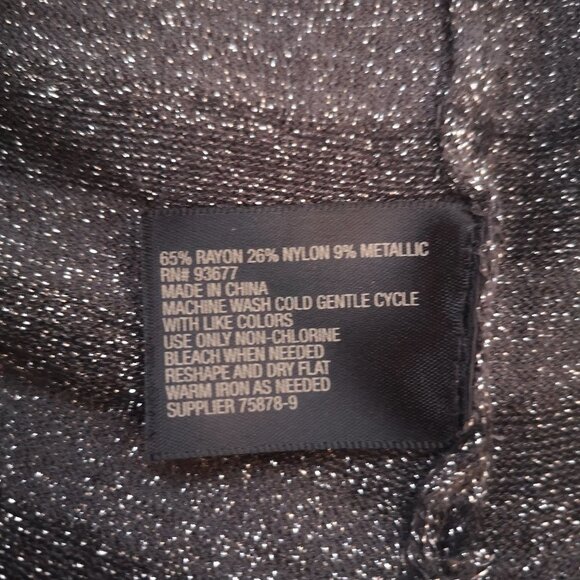 Worthington Ladies 3/4 Length Sleeves Shimmery Lightweight Tunic Sweater - Picture 4 of 8